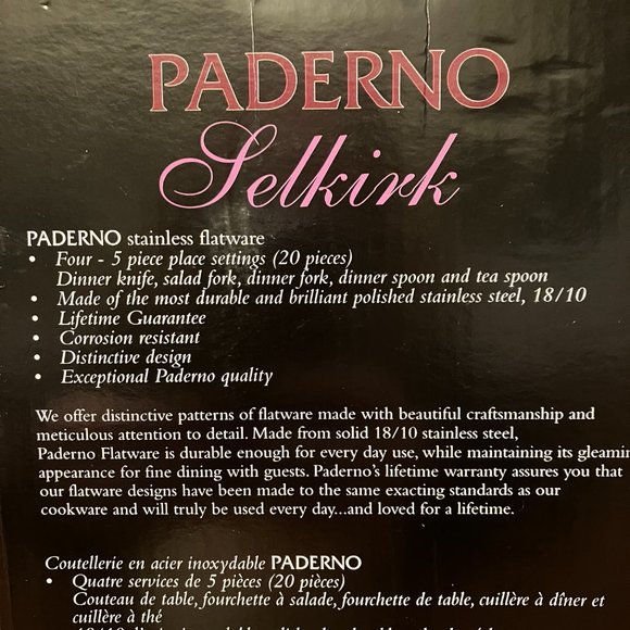 Paderno Selkirk Flatware - Picture 4 of 4